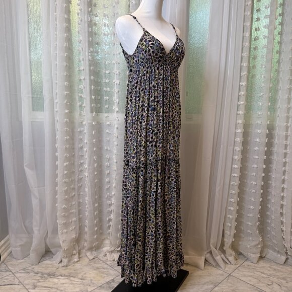 Floral BoHo Spaghetti-Strap Floor-Length Dress - Picture 3 of 14